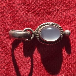 Vintage Moonstone Pendant Set In 925 Handmade In Italy